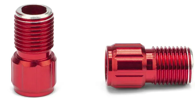 Prestacycle Presta Valve Adapter and Valve Core Tools in Red