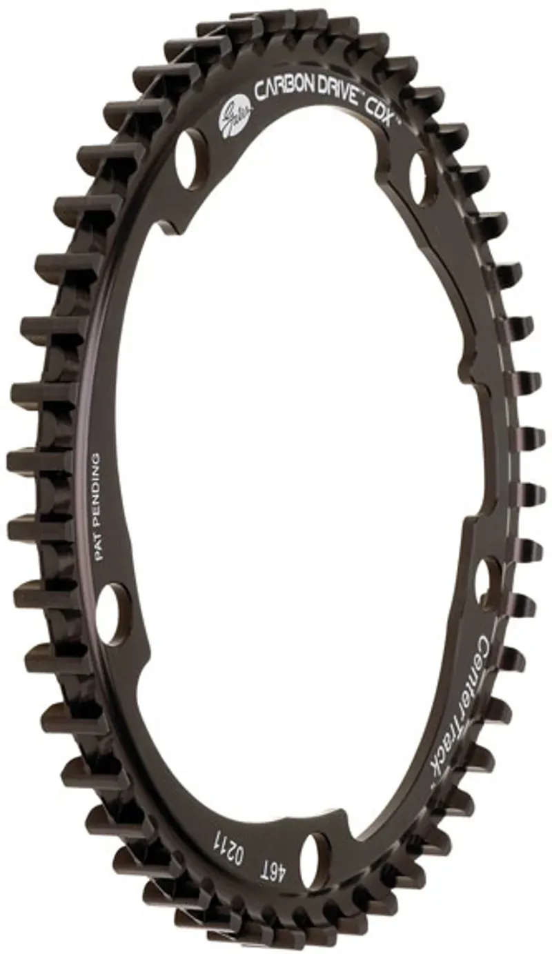 Gates Carbon Drive Belt Drive CDX 130-bcd 46-t Front Sprocket in Black