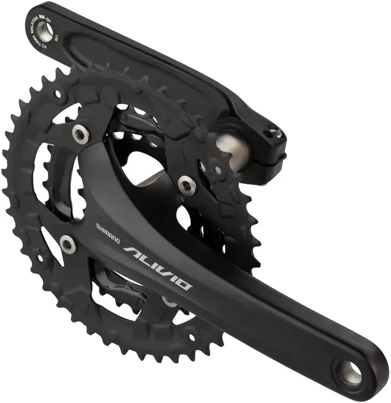 Shimano Alivio FC-T4060 9-sp 44/32/22t 104/64-bcd 175mm C-set in Black-1