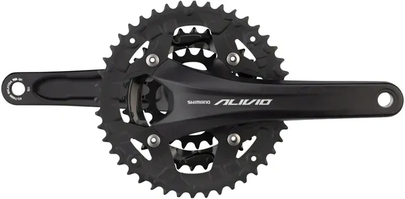 Shimano Alivio FC-T4060 9-sp 44/32/22t 104/64-bcd 175mm C-set in Black