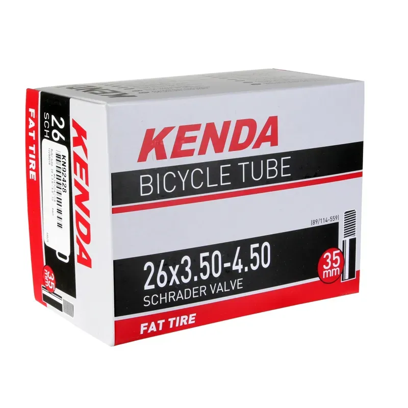 Kenda 26x3.5-4.5-inch Butyl Schrader Tube in Black