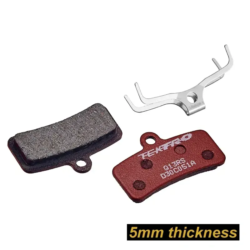 Tektro Q13RS Disk Brake Pad Resin Compound 5mm for 4-Piston Brake Caliper in Black