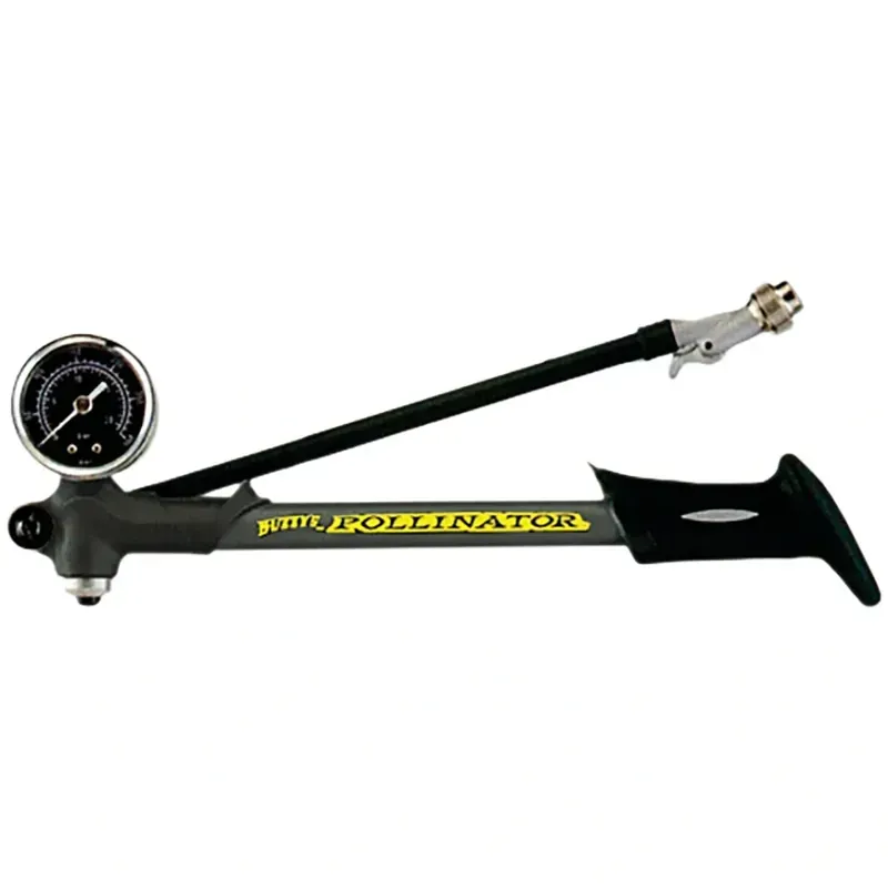 Buzzy's Pollinator Travel Shock Pump w/ Gage and Lever in Black