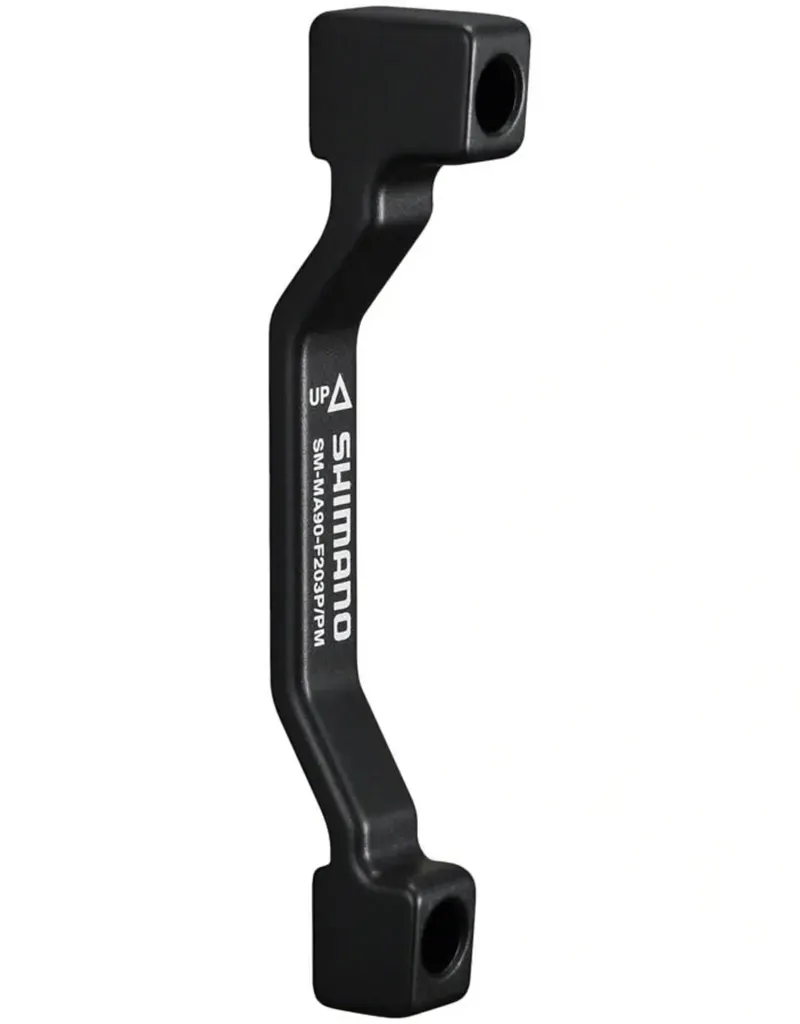 Shimano 180mm PM Fork/Frame to 203mm Disk Brake Rotor Adaptor in Black