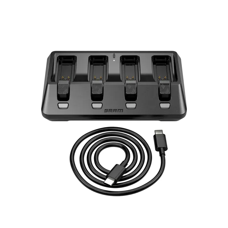 Sram AXS and eTap 4-Port USB-C Battery Charger in Black